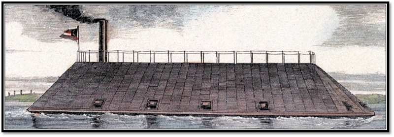 Lithograph of the CSS Georgia